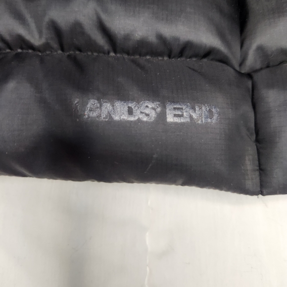 Lands' End Jackets & Coats Lands End Womens Black Hooded Down Plus